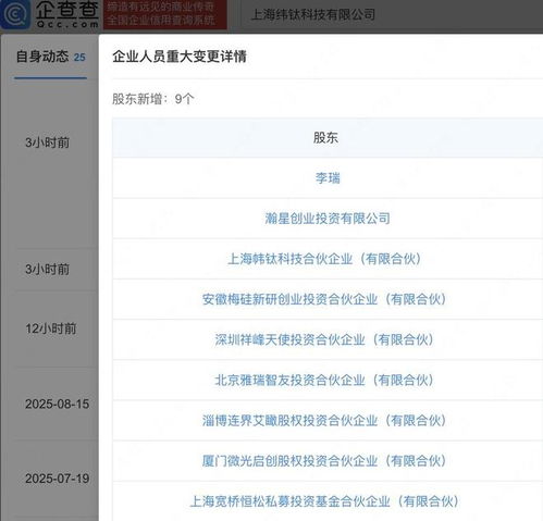 小米旗下瀚星創投入股緯鈦機器人，加速人工智能行業應用布局